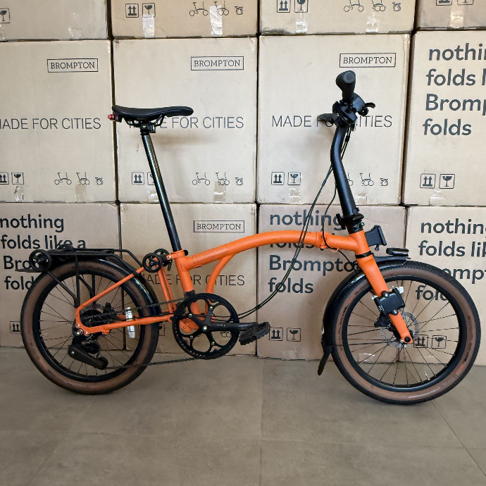 Brompton G Line adventure orange demo bike