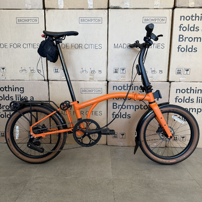 Brompton G Line adventure orange demo bike