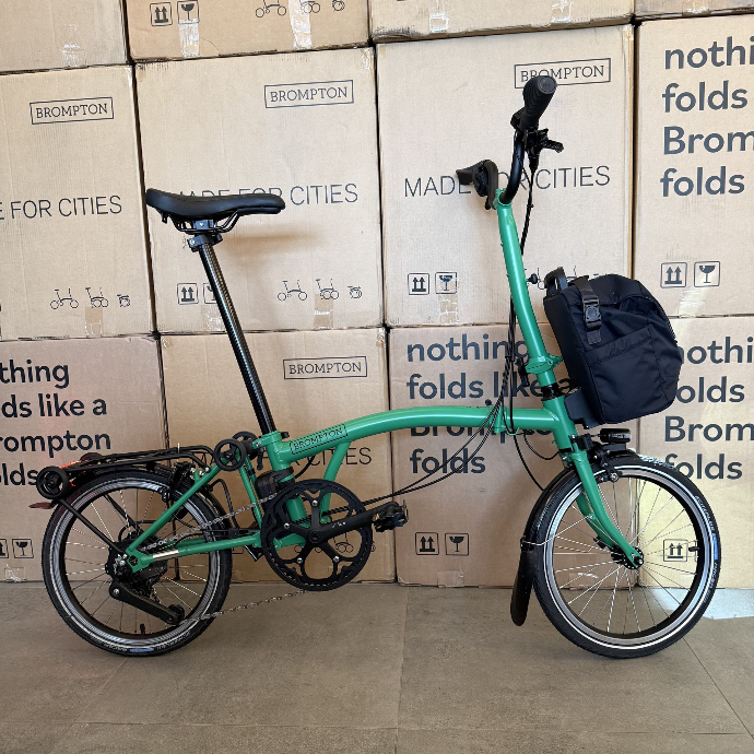 Brompton Electric C Line demo bike - Palm Green 