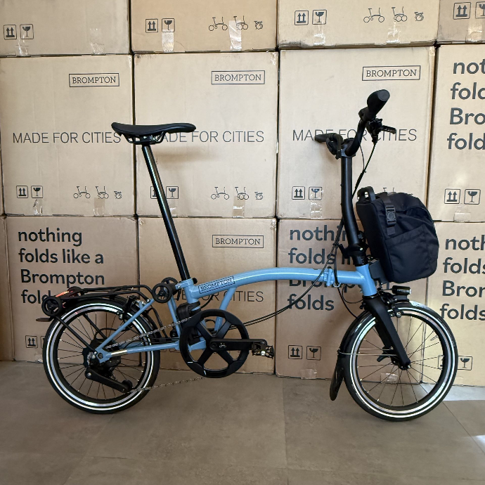 Brompton Electric P Line 4-speed - Cloud Metallic 